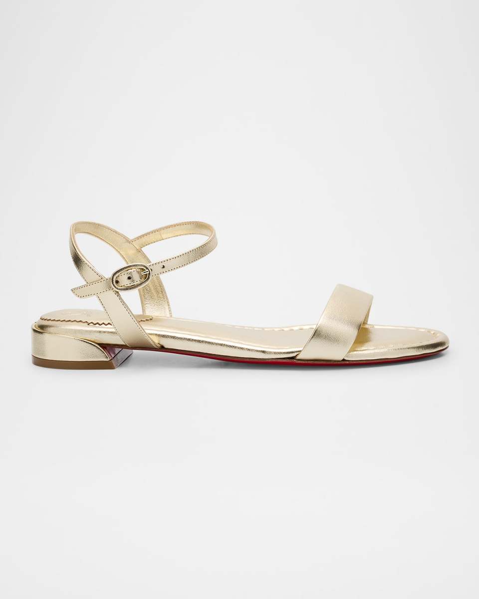 Sweet Jane Red Sole Metallic Sandals